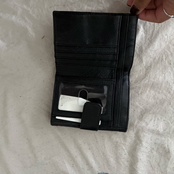 Tory Burch Black Wallet with Gold Logo - Picture 3 of 3